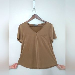 Brown Blouse with pocket